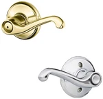 Schlage F40-FLA-RH Flair Right Handed Privacy Door Lever Set Brass. Fixed Price $59.14.