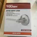 Hyper Tough Keyed Entry Lever Exterior Door Satin Nickel Finish Ansi Grade 3 Nip. Fixed Price $29.49.