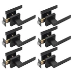 Ncsen 6 Pack Black Door Handles, Privacy Lever For Bath & Bedroom, Push .... Fixed Price $223.21.