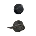 Schlage Sacramento Aged Bronze Single Cylinder Deadbolt & Keyed Entry Handle. Fixed Price $44.95.