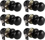 Black Door Knobs Interior, Passage For Hallway Closet, Matte Ke. Fixed Price $63.23.