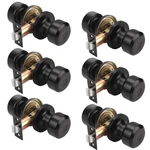 6 Matte Black Passage Door Knobs, Interior Pack,. Fixed Price $91.33.