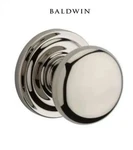 Baldwin Round Passage Door Knob, PS.ROU.TRR.055 - Polished Nickel. Fixed Price $78.91.