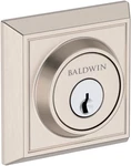 Baldwin Sc.chd Chamfered Square Solid Brass Single Cylinder Keyed - Nickel. Fixed Price $98.70.