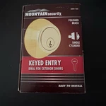 Mountain Security Keyed Entry Deadbolt 1-3/8-1-3/4" Thick 3502-105 New. Fixed Price $15.99.