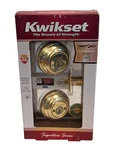 Kwikset Signature Deadbolt 99850-055 Polished Brass Smart Key Double Cylinder. Fixed Price $23.95.