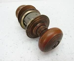 Salvaged Copper Tone Door Knob Set Mcm Key. Fixed Price $28.00.