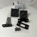 Kwikset 11P Sqt Square Privacy Pocket Door Lock Venetian Bronze 93350-052. Fixed Price $16.95.