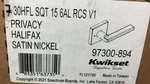 Kwikset 97300-894 Pismo Privacy Square Modern Door Knob Satin Nickel Room Lock. Fixed Price $40.49.