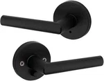 Kwikset 91550-030 Milan Door Handle Lever With Modern Contempy Slim Iron Black. Fixed Price $35.00.