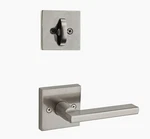 Kwikset 968HFLSQT-15 Satin Nickel Dummy Interior Pack Door Lever Square Rosette. Fixed Price $19.17.