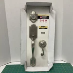 Kwikset Arlington Satin Nickel Entry Door Handleset Lock W/ Lido Lever **read*. Fixed Price $110.00.