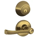 Schlage JC60 Tor 609 Single Cylinder Keyed Entry Lock Deadbolt, Antique Brass. Fixed Price $18.99.