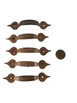 Vintage Ajax Hammered Copper Finish Drawer 985 COLONIAL-5 PULLS/1 Knob. Fixed Price $19.95.