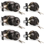 Knobwell 3 Pack Keyed Alike Door And Double Cylinder Deadbolt Set Exterior. Fixed Price $106.43.