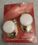 Gainsborough Genuine White Porcelain & Gold Door Knobs - Hall Closet. Fixed Price $60.00.