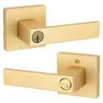Kwikset Singapore Entry Door Handle With Lock Key, 1 Pack, Satin Brass. Fixed Price $105.36.