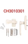 Larson Georgian White Lever Storm Door Latch CH3010301. Fixed Price $32.95.
