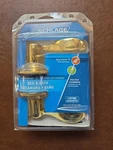 Schlage Bed & Bath F10 605 Bright Brass Flare Lever - New. Fixed Price $21.99.