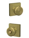 Schlage Bowery Satin Brass Privacy Bed/bath Door Knob F40 Bwe 608 Col. Fixed Price $23.99.