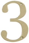 Distinctions 843153 House Number 3, Polished Brass Zinc Flush Mount Address N.... Fixed Price $15.46.