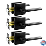 Kamota Privacy Door Levers, 3 Pack Matte Black Handles, Interior Keyless. Fixed Price $67.09.