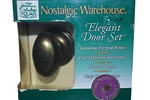 Dummy Set Oval Antique Pewter Rose Nostalgic Warehouse 703233 Clahom VN22 S6407. Fixed Price $74.99.