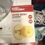 Hyper Tough Keyed Entry Doorknob Polished Brass Ansi Grade HT3101-105. Fixed Price $17.00.