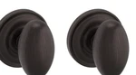 Baldwin Dummy Knob With Traditional Round Rose 5425.112.FD Venetian Bronze. Fixed Price $24.95.