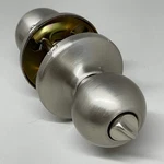 Kwikset Privacy Polo Door Knob Satin Nickel 93001-914. Fixed Price $11.20.