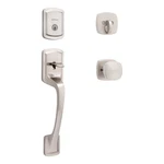 Kwikset Prague Single Cylinder Door Handleset W/soft Modern Rose Arroyo Knob. Fixed Price $48.99.