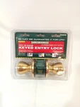 Stuff Door Knob Keyed Entry Lock Polished Brass Screws Included. Fixed Price $8.00.