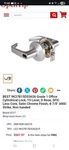 Dormakaba Series Classroom Cylindrical Lever Lock Satin Chrome 9K37R15DS3626. Fixed Price $150.00.