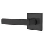 Emtek Dumont Passage Door Lever Set W Square Rose & Cf Mechanism, Flat Black. Fixed Price $106.99.