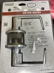 Universal Hardware Commercial Keyed Entry Door Lever Satin Chrome UH40049 New. Fixed Price $20.24.