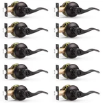 Probrico Oil Rubbed Bronze Privacy Door Levers Interior Keyless Handles Lock .... Fixed Price $141.56.