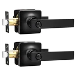 Gobekor 2 Pack Black Door Handlesprivacy Bedroom Levers Lockmatte. Fixed Price $37.34.