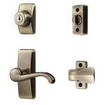 Ideal Security Lever With Deadbolt Lock For Storm And Screen Doors, Antique. Fixed Price $72.79.