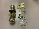 Schlage Brass Privacy Orbit F40 605 Door Handle Set. Fixed Price $30.00.