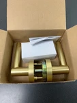 Miseno MLK4012SB Elkton Round Rod Passage Door Lever Set - Satin Brass. Fixed Price $15.25.