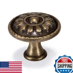 Fecraf 20 Pack Antique Brass Drawer Knobs Vintage Dresser Hardware Solid Round. Fixed Price $79.13.
