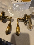 Emtek Cortina Door Lever With Lancaster Rose French Antique Brass Rh Read!. Fixed Price $84.95.