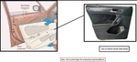 Left Blk Door Trim Panel Oem 2025 Nissan Frontier. Fixed Price $175.00.