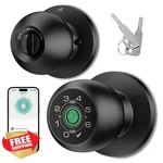 Hei Liang Matte Black Smart Door Knob. Fixed Price $104.99.