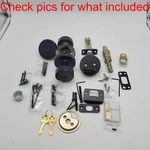 Kwikset 991 Pismo Keyed Entry Knob And Single Cylinder Matte Black. Fixed Price $24.95.