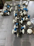 Vtg Gainsborough White Porcelain Door Knob Sets - Locking. Fixed Price $30.00.