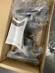 Emtek 5052ROUUS19 Dummy Door Knobset With Modern Rectangular Rose - Flat Black. Fixed Price $125.99.