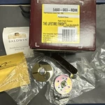 Baldwin 5460-003-RDM Right Single Dummy Lever Set Polished Brass. Fixed Price $25.60.