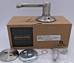 Schlage F59 619 Rh Flair Interior Right-handed Lever Deadbolt, Satin Nickel. Fixed Price $30.00.