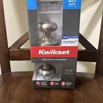 Kwikset Signature Microban Bed & Bath Privacy Door Knob Satin Nickel New. Fixed Price $15.79.